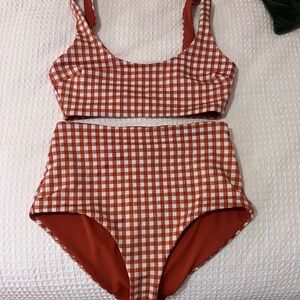 Mara Hoffman Lira Bikini Top & Lydia High Waist Bikini Bottoms